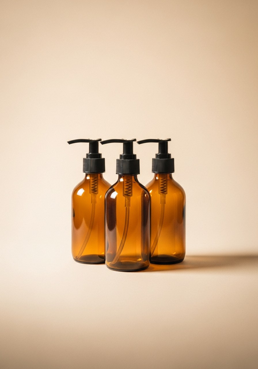 Amber Apothecary Bottle Set