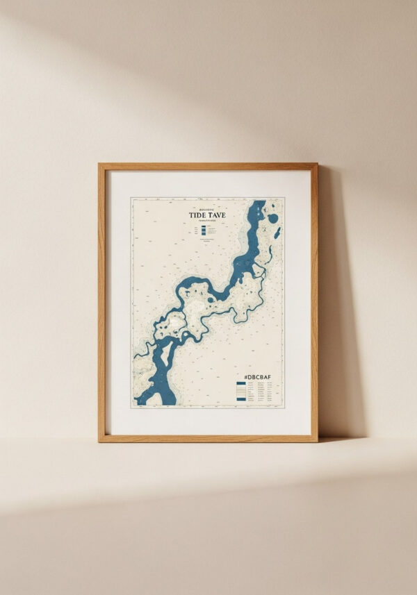 Framed Tide Chart Print