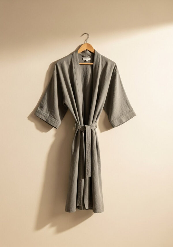 Stonewashed Linen Robe